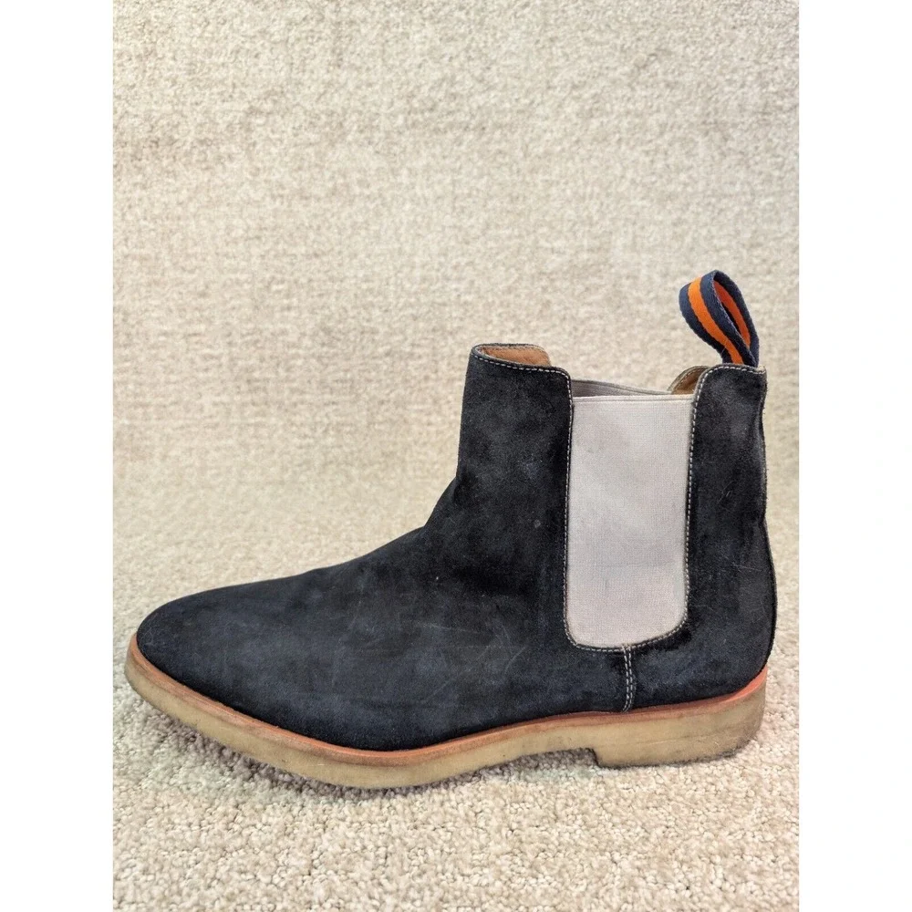 New Republic Boots Mens 11 Sonoma Chelsea Boots Blue Suede Upper
